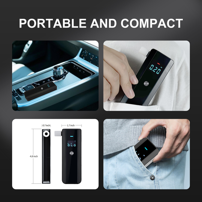 High-End Portable Breathalyzer New Model Alcohol Tester for Europe Japan USA for Drunk Driving Detection