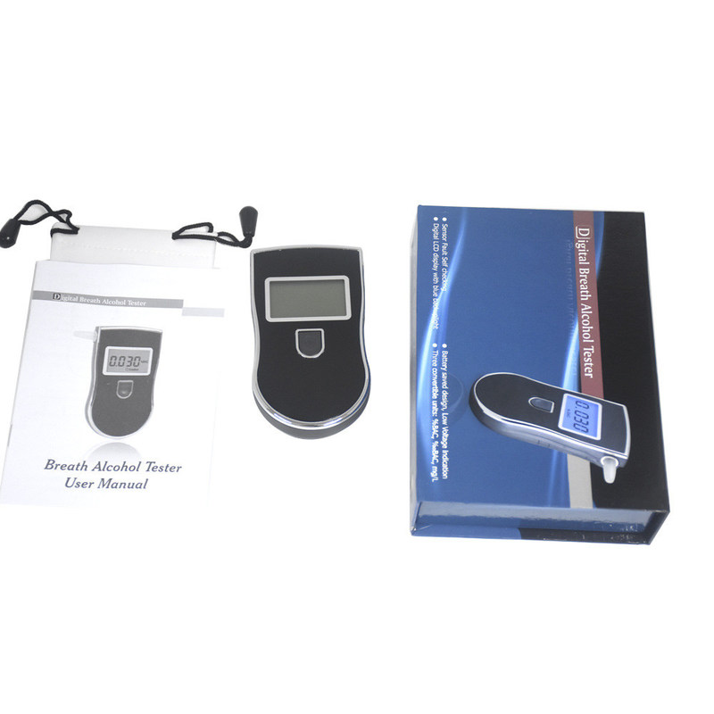 Portable Alcohol Breathalyzers Tester Handheld Breathing Vehicle Drunk Driving Blow Detector